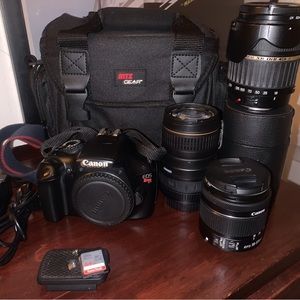 Canon Eos Rebel T3 DSLR Camera kit